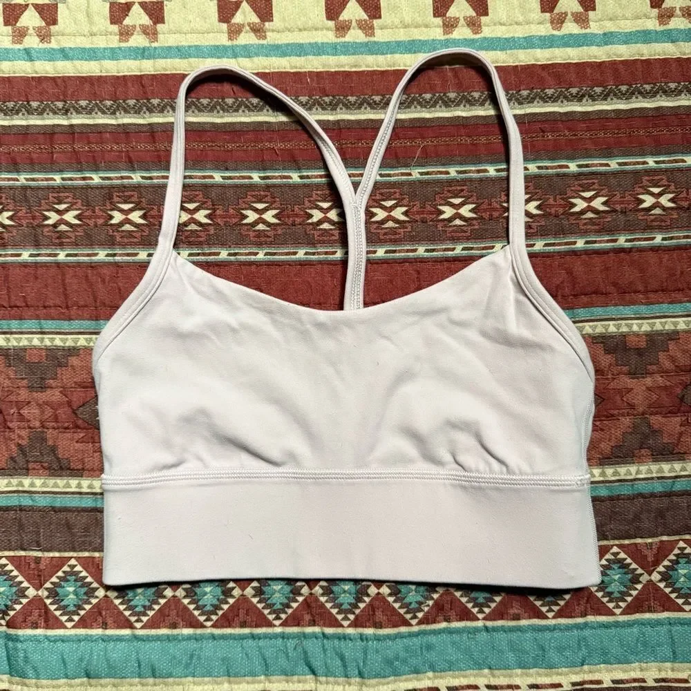 Lululemon Athletica Elegant Blush pink Sports Bra size 4